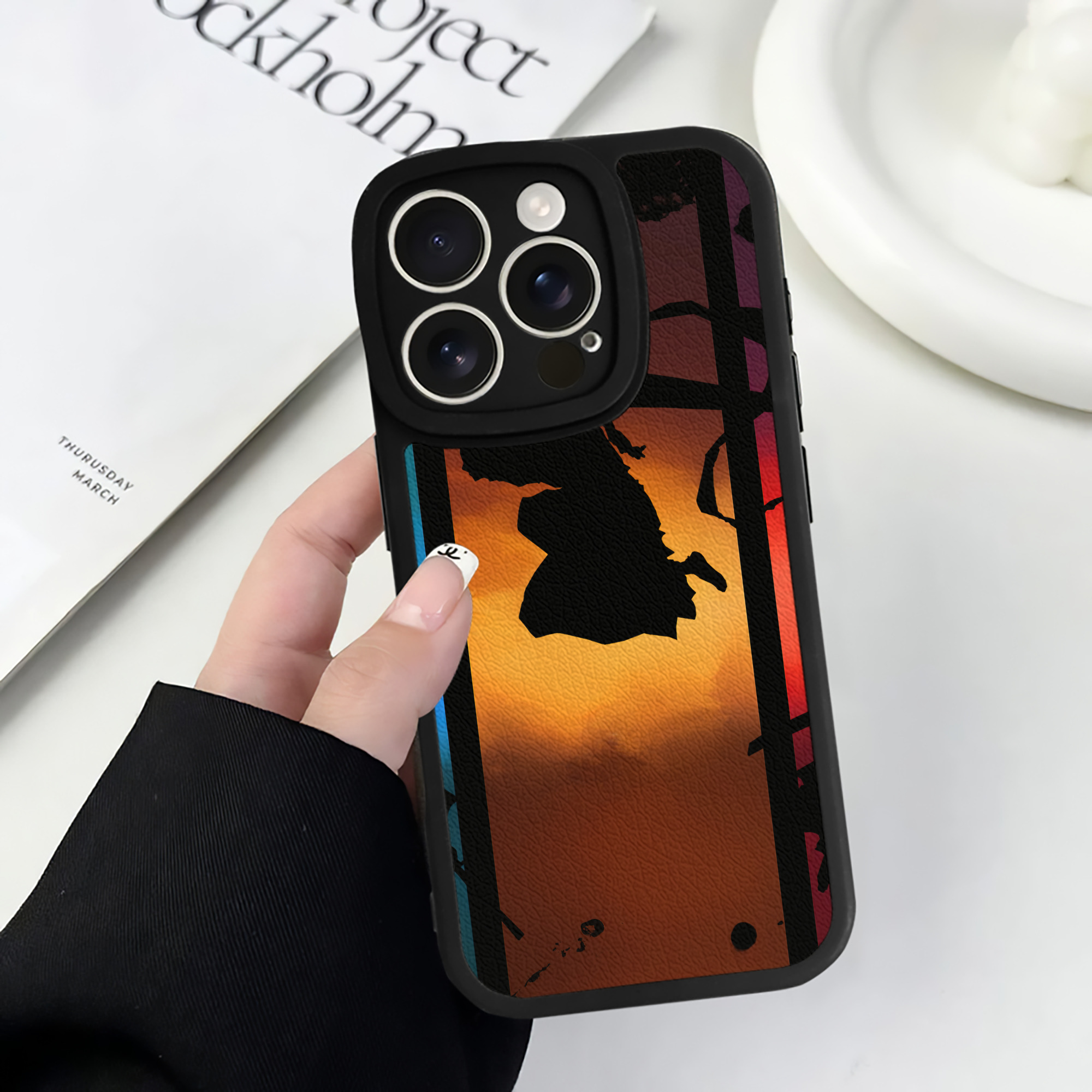 （画像用） ブリーチ BLEACH 【iPhone 16シリーズ対応】シリコンスマホケース（レザー調） 材質：シリコン